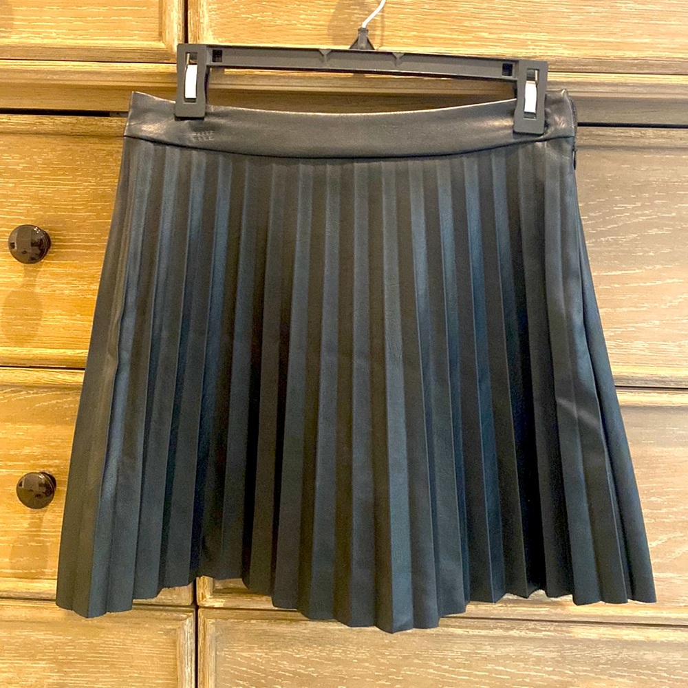 Bb Dakota Black Leather Skirt - worn once